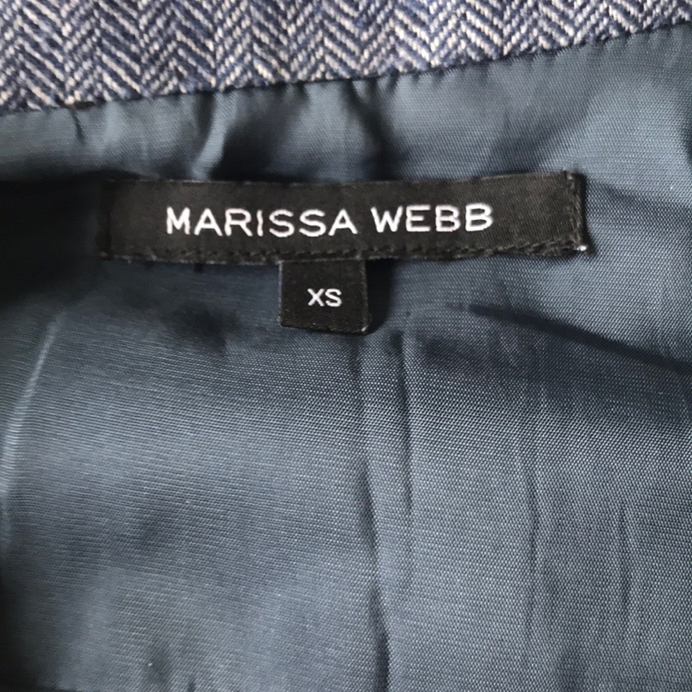 Marissa Webb NWOT Gretchen wrap dress blue grey - Picture 6 of 8